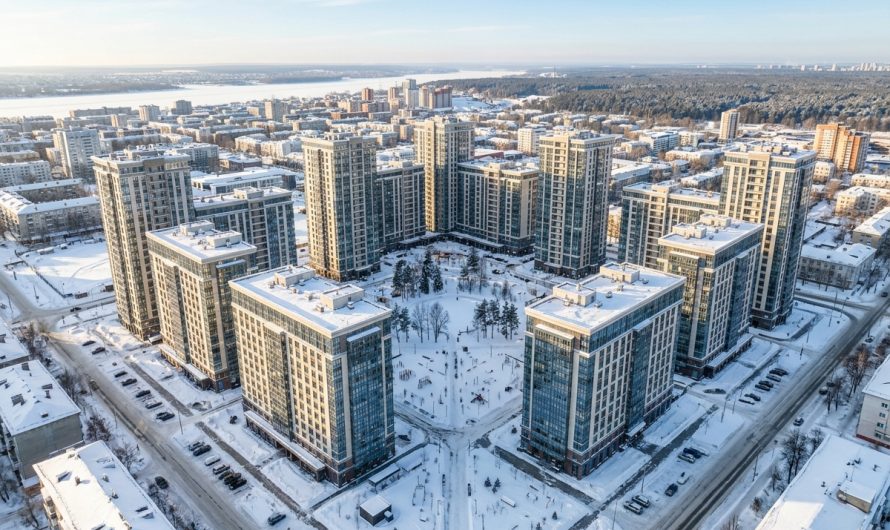 Новостройки Перми на улице Елькина