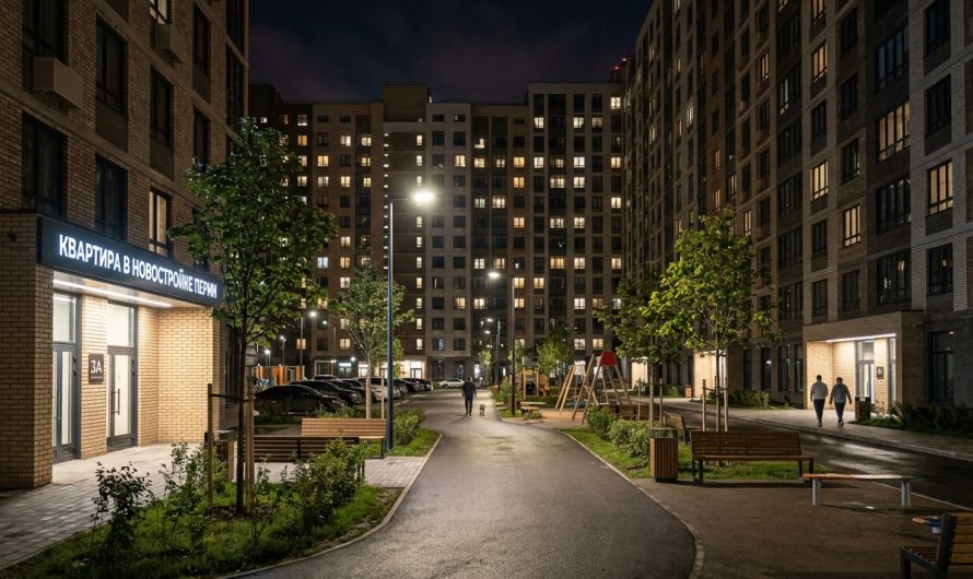 Новостройки Перми на шоссе космонавтов